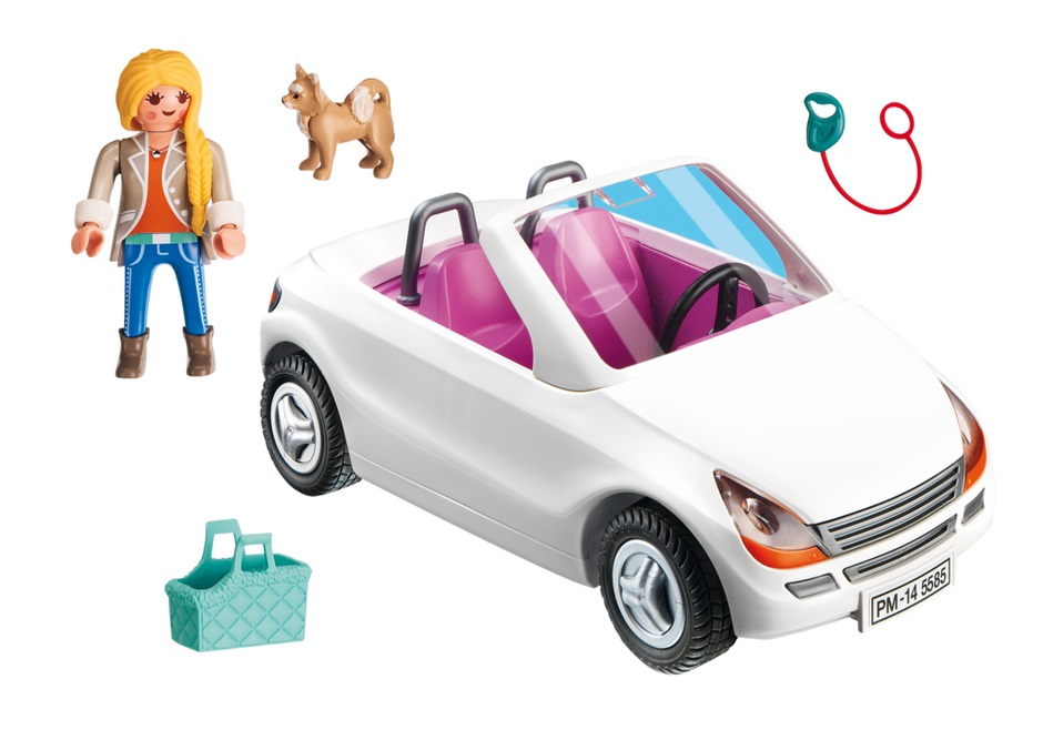 Playmobil Convertible with Woman and Puppy Best Educational Infant